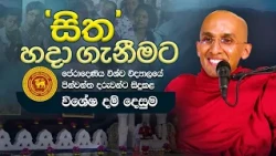 සිත හදා ගැනීමට | පේරාදෙණිය විශ්වවිද්‍යාලයේ පින්වන්ත දරුවන්ට සිදුකළ විශේෂ දම් දෙසුම