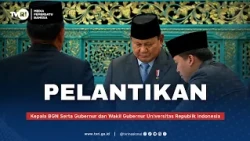 Pelantikan Kepala BGN serta Gubernur dan Wagub Universitas Republik Indonesia