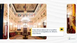 Visita del presidente de la Asamblea Nacional de la República de Albania, Niko Peleshi.
