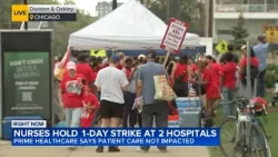 Nurses at hospitals in Chicago, Olympia Fields go on 1-day strike