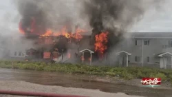 Firefighters battle fire at Sunrise Apartments...again