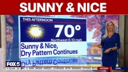 DC weather: Sunny Tuesday with clear skies and highs near 70 degrees