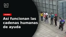 Human chains: This is how Colombians are uniting to help those affected by the earthquake