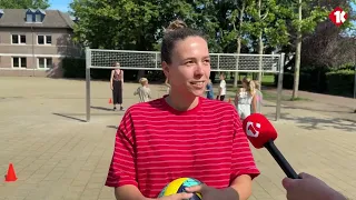 New volleyball net at Lambertus primary school in Vessem is a total hit