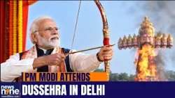 PM Modi Attends Dussehra Celebrations, Ravan Dahan At Delhi’s IP Extension | News9
