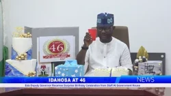 Edo Deputy Governor Receives Surprise Birthday Celebration from Staff At Government House