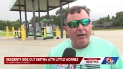 Plaquemines Parish residents ride out Tropical Storm Bertha