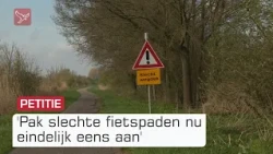 Scheuren en gaten: Fietsersbond start petitie voor beter fietspad | Omroep Flevoland