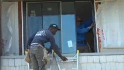 Construction workers are working through the heat, reminding crews of health risks