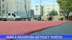 Már a rekortán réteget terítik