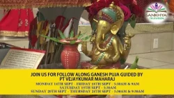 Ganesh Utsav Follow Along Puja Item List 2026 - Puja Guided by Pt Vejaykumar Maharaj of Florida