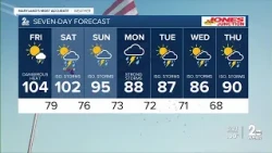 WMAR-2 News Dylan Robichaud Thursday night weather
