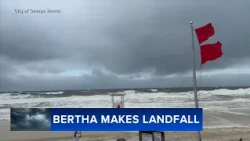 Tropical Storm Bertha makes landfall in Louisiana and moves toward Texas