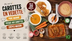 Mix-moi ça: Carottes en Vedette | Porc Mariné, Potage & Crêpes
