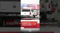 🟩 #Asunción | Dangerous "speed bump" makes vehicles "fly" on the overpass