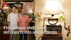 This father-son antiques shop gives old objects new life as unique table lamps