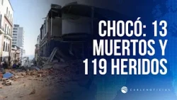 Presidente llega al Chocó tras el sismo: reportan 13 muertos y 119 heridos