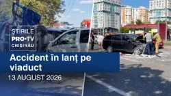 Știrile PRO TV (ORA 17:00) | ACCIDENT ÎN LANȚ PE VIADUCT | Moldova