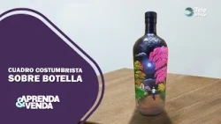 🎨 Transform a bottle into a beautiful folk art painting! | Learn and Sell