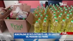 MUNICIPALIDAD DE PAITA DISTRIBUYÓ 4 MIL 250 CANASTAS DEL PROGRAMA QALI WARMA