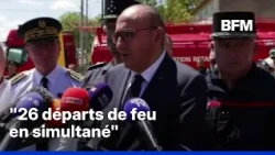 Wildfires: Laurent Nuñez announces that the fire that covered 900 hectares in Aude is "contained"