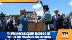 Vice President leads the lighting of the Independence flame for the 205th anniversary