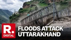 Uttarakhand Floods: Massive Flash Flood Destroys Chamoli, Bridge Breaks Away On Camera