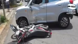 Lane switching causes accident leaving two injured in Managua
