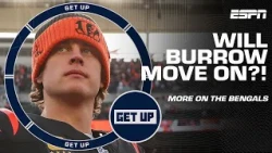 If the Bengals fall short, Damien Woody BELIEVES Joe Burrow might leave Cincinnati?! 😬 | Get Up