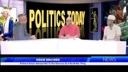 OSUN DECIDES Political Actors Advised Not To See Exercise As A Do-Or-Die Thing