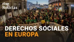 Europeans take to the streets in many cities to demand social rights | RTVE News