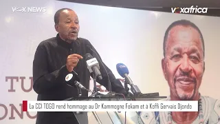 LA CCI TOGO REND HOMMAGE AU DR KAMMOGNE FOKAM ET A KOFFI GERVAIS DJONDO