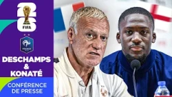 "I WILL MISS THE FRENCH NATIONAL TEAM" - Deschamps and Konaté in press conference before France v...