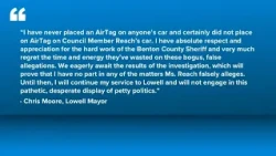 Lowell mayor responds to allegations of putting an AirTag on council member's car