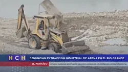 Residents report sand extraction in the Río Grande