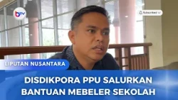 DISDIKPORA PPU SALURKAN BANTUAN MEBELER SEKOLAH