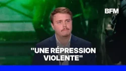 Louis Boyard, LFI deputy for Val-de-Marne, denounces "violent repression" against high school stu...