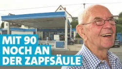90 und immer noch Tankwart: Peter denkt nicht ans Aufhören
