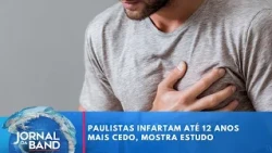 São Paulo residents suffer heart attacks up to 12 years earlier, study shows | Jornal da Band