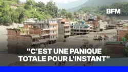 Au quatrième jour après la crue au Népal, le bilan s'alourdit à 734 morts et 2.498 disparus