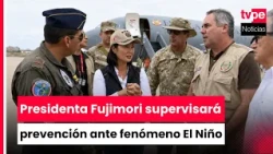 President Fujimori arrives in Lambayeque for official activities