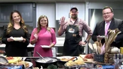 FOX43 Morning Team tries John F. Martin's creamed chipped beef with bacon