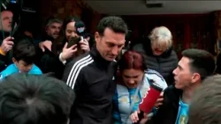 EL CIUDADANO ILUSTRE: Lionel Scaloni llegó a Pujato para visitar a su familia