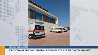 Criticità al nuovo ospedale segnalate a “dillo a Telerama”