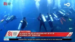 50 DIVERS HOLD 81ST INDONESIAN INDEPENDENCE DAY CEREMONY UNDERWATER IN WAKATOBI