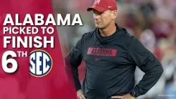 Alabama picked to finish 6th in SEC this year