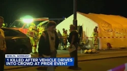 1 dead, several injured after vehicle drives into crowd at Berlin LGBTQ pride celebration