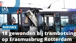 Dit zijn de eerste beelden van de trambotsing | Rijnmond
