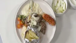 Chef prepares beef roast with jalapeño sauce for the family to enjoy