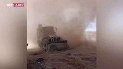 Bitlis'te şantiyede hortum paniği